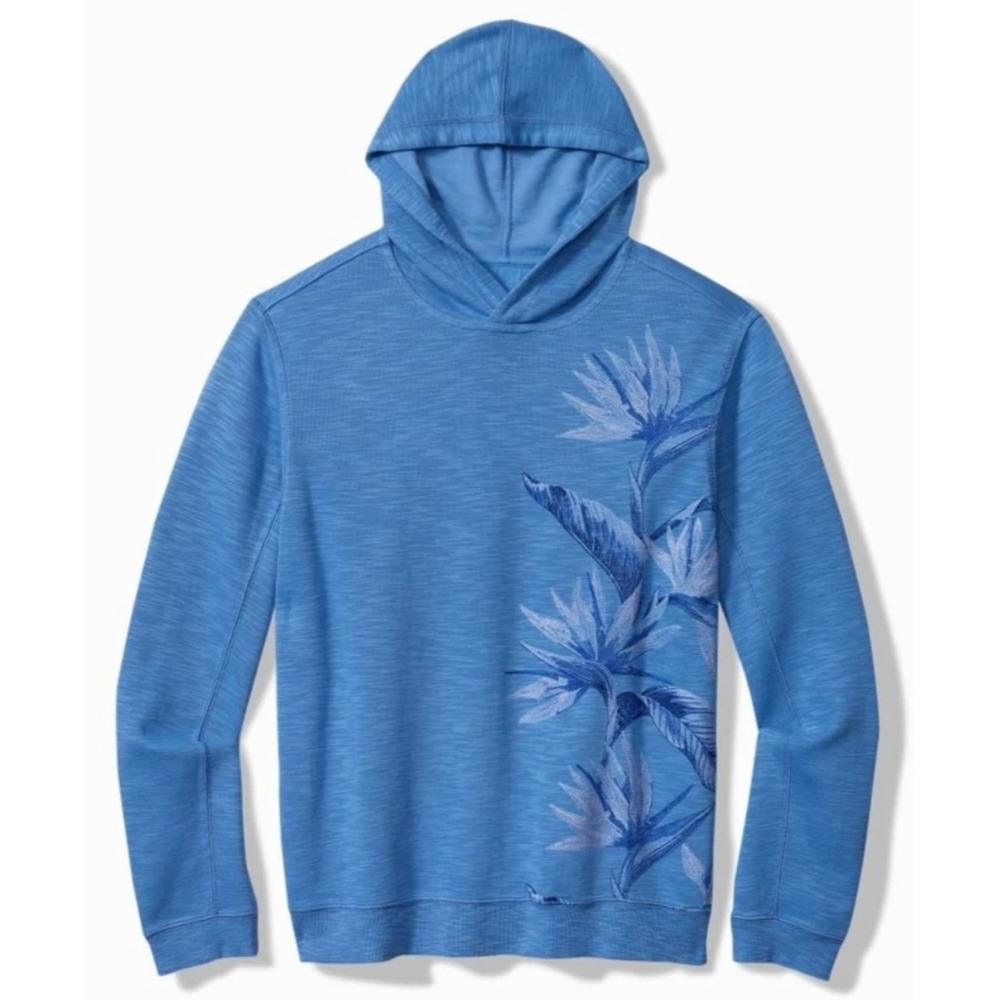 NWT Tommy Bahama Men's XXXL "Tobago Bay Paradise Blues Hoodie Pullover MSRP $138